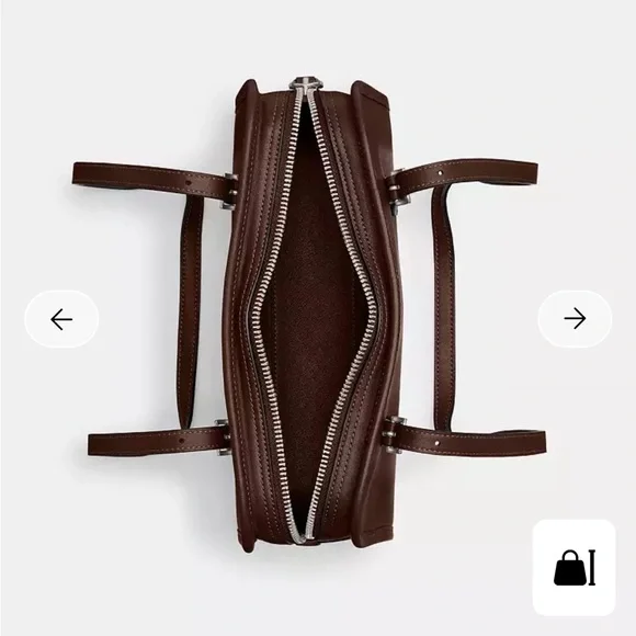 Coach Swing Zip Bag in colour silver/maple NWT - Picture 13 of 15